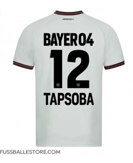 Günstige Bayer Leverkusen Edmond Tapsoba #12 Auswärtstrikot 2023-24 Kurzarm